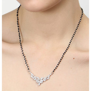 NOVAMART Fine Floral Beaded Pearl Strand Necklace for <b>Wife</b>-Pure Silver with Gold Plating Wholesale Export - Product Image 6