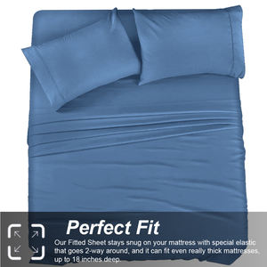 Taille de luxe ensemble complet King couette ensemble 100% coton écologique 200TC plaine personnalisé pour les entreprises - Product Image 5