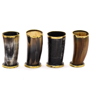 Verre à boire en corne de buffle de haute qualité Verre à vin et à bière pour hôtel Verre à bière taille personnalisée Vente à chaud - Product Image 1