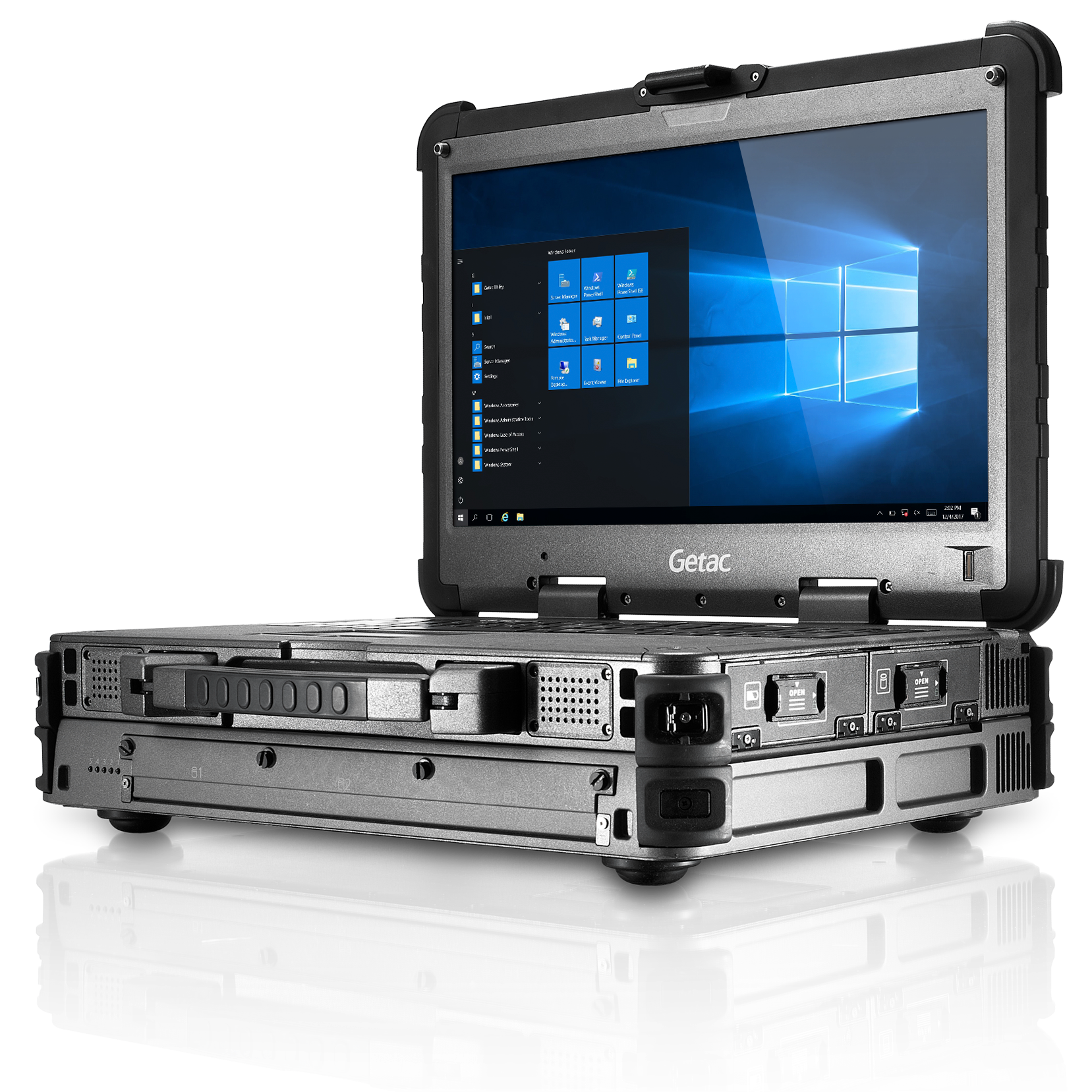 Getac X500 Server - World<i></i>'s first fully rugged notebook of the server class, Ultra-bright 15.6<i></i>'<i></i>' full HD outdoor display