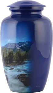 Fabricante de calidad superior Precio bajo Venta superior 100% Urna de recuerdo de aluminio y metal Urnas funerarias/de cremación para adultos a la venta - Product Image 4