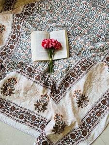 Produit chaud couvertures jette indien traditionnel main bloc imprimé doux coton Voile double taille Dohar à vendre - Product Image 5