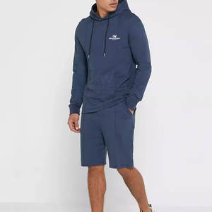 Lightweight Breathable <b>Top</b> Selling Hoodie <b>Shorts</b> <b>Set</b> Custom Made New Style Hoodie <b>Shorts</b> <b>Set</b> For <b>Men</b> Made In Pakistan - Product Image 1