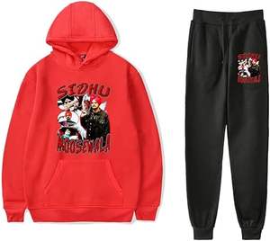 Ensemble de sweats à capuche pour homme, personnalisé, épais, sans cordon, avec logo sérigraphié, effet délavé, pour l'hiver - Product Image 2