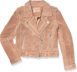 Vêtements de luxe pour femmes, vestes de moto en cuir suédé, manteaux confortables et élégants - Product Image 1