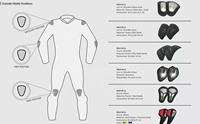 Costume de course en cuir de vache de moto de Style Vintage de café Racer personnalisé