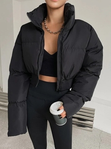 แจ็กเก็ตทรงปลาปักเป้ามีซิปแบบพรีเมียมเสื้อแจ็คเก็ตแบบหนาสำหรับฤดูหนาวสไตล์ดีไซเนอร์ - Product Image 3