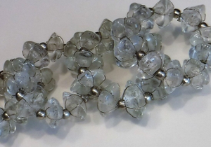 Juego de 4 servilleteros con cuentas de vidrio retro, servilleteros de vidrio, servilleteros con cuentas de vidrio transparente - Product Image 3