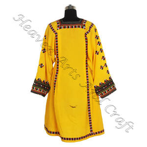 Real Kuchi Vintage Banjara bohemio túnica Top BDR028 colección de Vintage bordado a mano BANJARA Balochi vestido Banjara étnico - Product Image 6