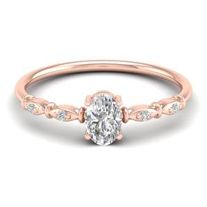 REYES, anillo de compromiso de moissanita de corte ovalado 0,53 de alta calidad para mujer, diseño único, joyería fina de Plata de Ley 925 - Product Image 6