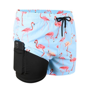 High Quality Swimwear <b>Men</b> Recycled Swim Shorts Lightweight Swim <b>Trunks</b> Beach Shorts Custom Logo for <b>Men</b> Only - Product Image 2