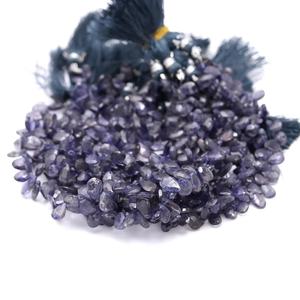 Cuentas de piedras preciosas con forma de pera facetada de iolita Natural, precio al por mayor, cuentas de iolita para fabricación de joyas, briolette de iolita hecha a mano a granel - Product Image 5