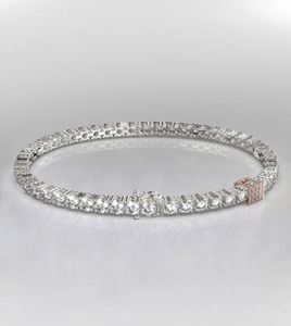 Bracelet tennis, bracelet tennis en or blanc, bracelet en oxyde de zirconium, bracelet délicat, bracelet en diamant, cadeau pour elle, bracelet - Product Image 3