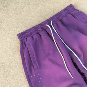 Best Selling Rhinestone Sweatpants Men Fashion Casual Comfortable Fit Drawstring Joggers For Men - Product Image 2