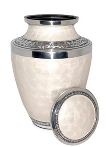 Urne funéraire Rabeh en aluminium, urnes de crémation en métal pour cendres humaines adultes, style américain moderne, durable et design personnalisable - Product Image 4
