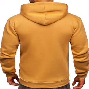 2025 logotipo personalizado invierno francés Terry bordado Digital lavado a la piedra liso recortado algodón transpirable completo pulóver Sudadera con capucha para hombres - Product Image 5