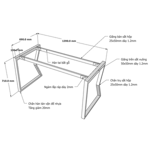 ขาโต๊ะทองเหลืองแบบมินิมอลสำหรับโต๊ะอาหาร-HCMC005 - Product Image 3