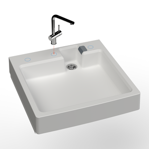 Vasca in Resina Mongardi Salvaspazio, Facile da Montare, Forabile, per Lavatrice, Resistente agli Acidi, Componenti per Elettrodomestici da Lavanderia - Product Image 3