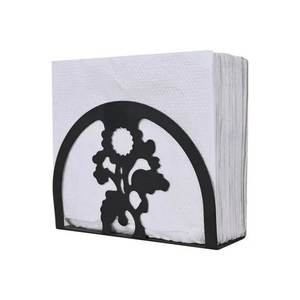 Porte-serviettes décoratif en métal de luxe avec finition argentée pour salle à manger, rangement, hôtel, location de vacances, besoins de cuisine - Product Image 5