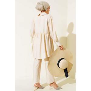 Ensemble 2 pièces pour bébé avec col en dentelle et détails multicolores en pierre TR - Product Image 3