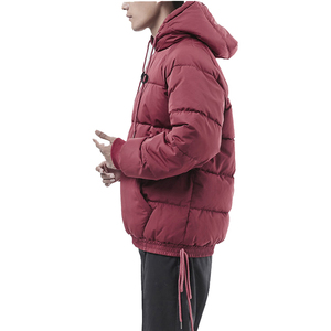 Chaqueta acolchada de mezclilla para hombre con logotipo frontal Ecológico y reversible Temporada de primavera Cordones ajustables - Product Image 3
