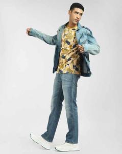 แจ็กเก็ตยีนส์สำหรับผู้ชายแบบมีซิปของ100% เสื้อแจ็กเก็ตผ้าเดนิมแนวสตรีทของผู้ชายผ้าคอตตอนออร์แกนิกมีซิปดีไซน์ใหม่ออกแบบได้ตามต้องการ - Product Image 5