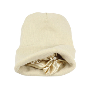 Women Satin Lined Knit Acrylic Winter Soft <b>Slouchy</b> Warm Cuffed <b>Beanie</b> Hat 2026 - Product Image 3