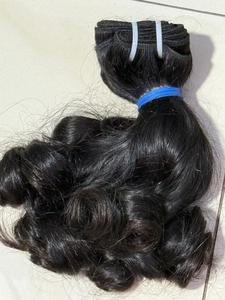 Paquets de cheveux humains bouclés pour bébé indien Texture lisse Extensions de cheveux vierges Remy à 100% Cheveux naturels non traités à vendre - Product Image 6