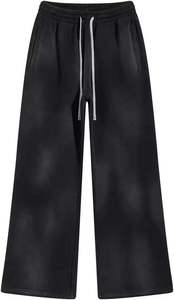 Chándal de peso pesado Vintage de alta calidad, pantalones de chándal con estampado Sun Fade, chándales desgastados de algodón 100% French Terry - Product Image 3