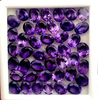 7x9mm Améthyste Naturelle Coupe Ovale Facettes Pierres Précieuses Perles pour la Fabrication de Bijoux Améthyste Violette Au Prix D'usine En Gros