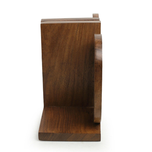 Premium Quality Wood Made Book Support Bookends New Designed <b>Table</b> <b>Top</b> <b>Decorative</b> Wooden Bookends Reasonable Price - Product Image 4