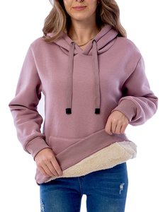 Sudadera con capucha lisa en blanco para mujeres/niñas calidad impresión personalizada manga larga mujeres sudaderas/alta calidad transpirable - Product Image 5