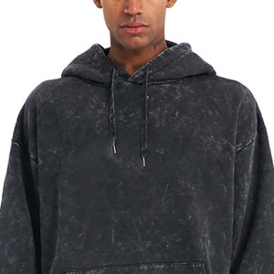 เสื้อฮู้ดซักกรดกรดมีฮู้ดผ้าฝ้าย100% ซักกรดแบบกำหนดเอง - Product Image 6