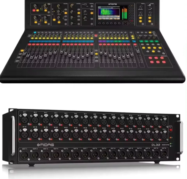 Новое поступление, цифровой микшер Midas M32R Live с DL32 Sta Box 150 'Cat5, сетевой кабель, профессиональный аудио-видео и освещение