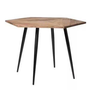 Table à manger minimaliste moderne en bois de teck massif pour bureau ou chambre à coucher-Meilleur prix Mobilier de jardin - Product Image 2