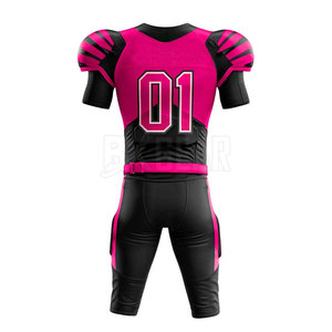 Uniforme de football américain le plus vendu avec logo personnalisé et nom fabriqué à partir de tissu en polyester adapté à l'équipe - Product Image 3