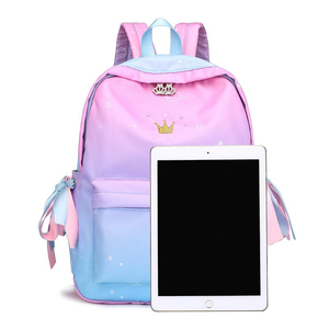 Sacs d'école pour enfant fille rose violet imprimé licorne sac à dos de maternelle mignon cartable imperméable pour enfant - Product Image 5