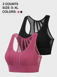Kivotech U-cou Femmes Écologique Yoga Fitness Gilet avec Creux Respirant Conception Antichoc Sport Soutien-Gorge - Product Image 4