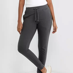 Jogging pour femmes de qualité supérieure, coupe régulière, pantalon de survêtement, cordon élastique, logo personnalisé, 100% coton, séchage rapide, respirant - Product Image 6