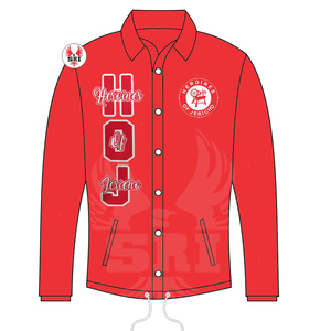 Chaquetas Bordadas de la Hermandad Heroines Jericho para Mujeres Entrenadoras |   Chaqueta de Primavera Acolchada HOJ Masons, Chaqueta Personalizada de Línea Sólida - Product Image 1