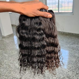 Fournisseur professionnel 100% vierge cuticule aligné vietnamien Remy ondulé doux et soyeux vague lâche couleur noire naturelle cheveux humains - Product Image 1