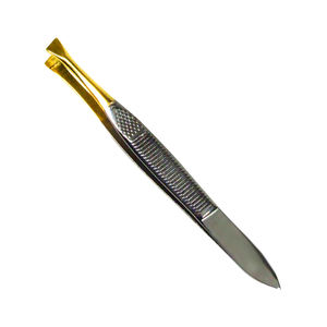 Pince à sourcils en acier inoxydable avec étiquette personnalisée en gros Produit en vrac personnalisé disponible - Product Image 3