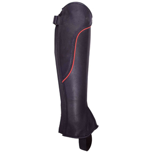 Hot Selling Suede Leather Chaps Straight Zipper Grey Half Chap in Plus Size OEM Custom Made Suede Horse Riding Chaps