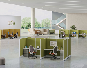 Poste de travail commercial OMNI insonorisé pour bureau, avec cloisons acoustiques pour le télémarketing - Product Image 5