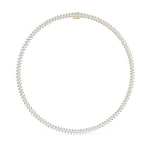 สร้อยคอเพชรรูปทรงมาร์คีส์หรูหราสำหรับห้องปฏิบัติการหรือได้รับการรับรองจาก IGI GIA เครื่องประดับที่ปรับแต่งได้ตามต้องการสำหรับงานแต่งงานหรือใช้เป็นของขวัญ - Product Image 1