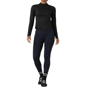 Pantalon de yoga professionnel haut de gamme pour femme 2026, manches longues, taille élastique, séchage rapide, respirant, polyester/nylon, pour l'entraînement - Product Image 3