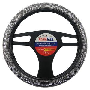 Couvre-volant de voiture avec strass pour femme, haute qualité - Product Image 3