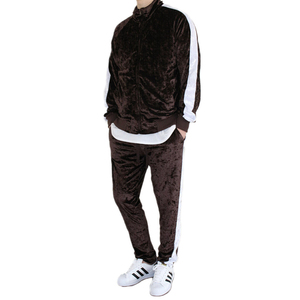 ชุดวอร์มกำมะหยี่คุณภาพสูง ดีไซน์ทันสมัย ทรงโอเวอร์ไซส์ ระบายอากาศได้ดี สำหรับผู้ชาย ผ้าฝ้าย 100% เป็นมิตรกับสิ่งแวดล้อม ไซส์พลัส น้ำหนักเบา 220 กรัม - Product Image 3