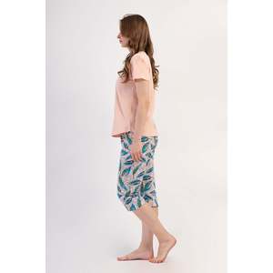 Combinaison de nuit ovale à manches courtes et col rond pour femmes - Product Image 3