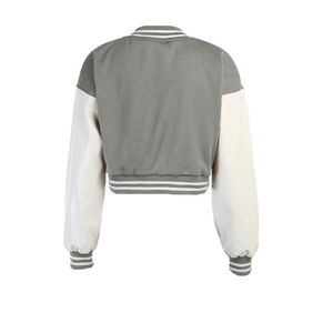 Nouvelle veste universitaire pour femme 2026, crop top tendance avec étiquette personnalisée, prix compétitif, longueur longue - Product Image 2